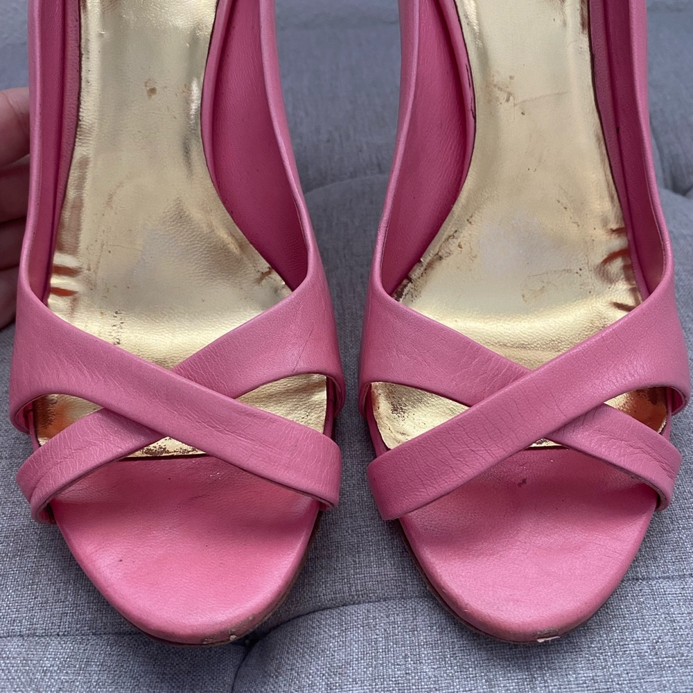 Miu Miu Pink Embellished Heels - Picture 8 of 15